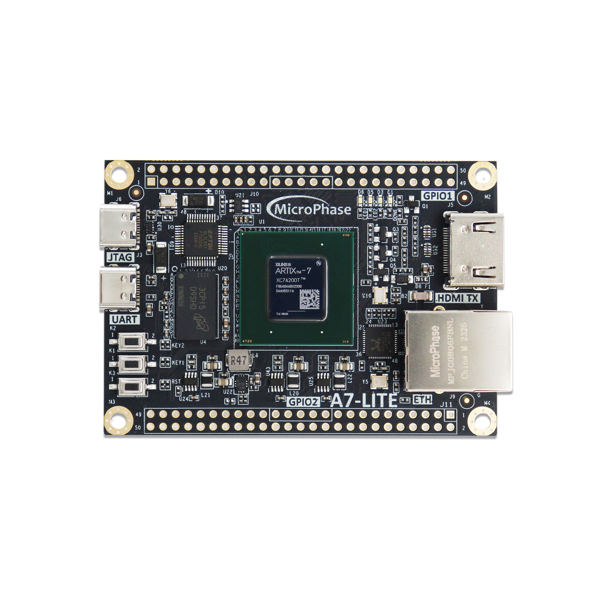 A7-Lite Artix-7 FPGA Development Board - Top View